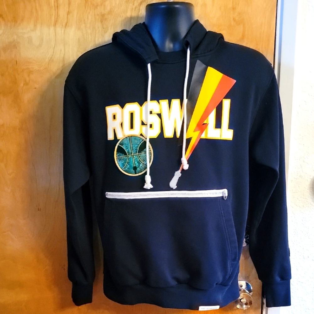 VTG Nike Roswell Rayguns Premium Standard Issue Basketball Hoodie Small